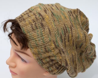 Slouchy hat for men or boy, unisex slouchy beanie, boyfriend slouchy