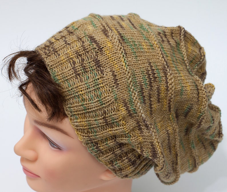 Slouchy hat for men or boy, unisex slouchy beanie, boyfriend slouchy image 1