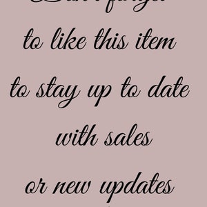 Don't forget to like this item to stay up to date with sale