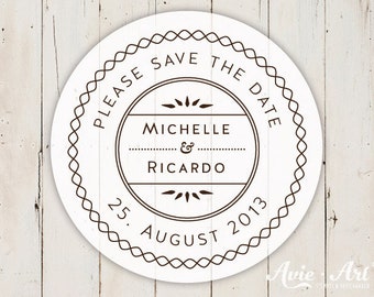 Hochzeitsstempel Serie Wellen, Stempel für Ihre Hochzeit, save the date, Dankesstempel, Freudentränen, DIY Hochzeit, Hochzeitsdeko S-125