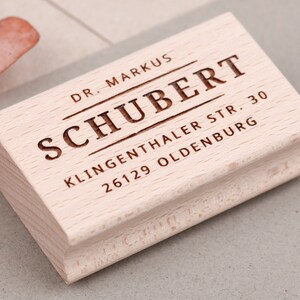 Adressstempel personalisiert, personalisierter Stempel mit Adresse, Stempel mit Adresse Druckschrift, Geschenk Hochzeit, Geschenk zum Einzug