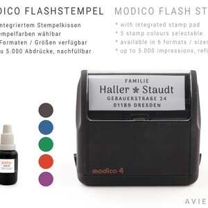 Adressstempel für Männer oder Paare, Stempel für Familien, Geschenk für Paare, Geschenk zum Einzug, individueller Stempel mit Adresse Bild 9