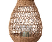 Windlight Lantern Rattan