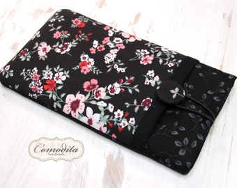 Mobile phone case, mobile phone cover, smartphone case with extra compartment, made to measure from fabric