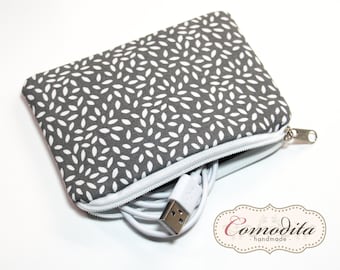 Cable pouch, headphone pouch, coin pouch