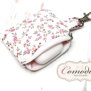 Mini pouch with carabiner, in-ear headphone pouch with carabiner, suitable for e.g. for AirPods / Samsung Buds / JBL Tune