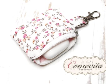 Mini bag with carabiner, in-ear headphone bag with carabiner, suitable e.g. E.g. for AirPods / Samsung Buds / JBL Tune