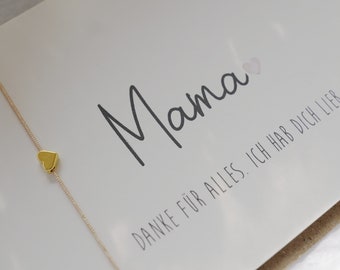 Armband & Karte für Mama Muddi Muttertag Geburtstag Geschenk Geburtstagsgeschenk Schmuck