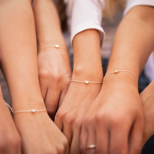 Freundschaftsarmbänder Herz 2er Set Armbänder beste Freundin Schwester Armband Herz Freundschaft Geburtstagsgeschenk Geschenk BFF JGA Mädels