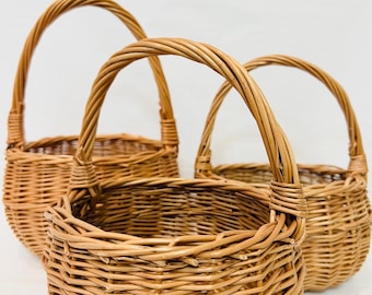 Körbchen aus Weide | Blumenkind |  Blumenkörbchen | Weidenkorb | Kinderkorb | Osterkorb | Handgeflochten in 2 Varianten | Geschenk