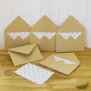 10 x Wichtelbriefe Mini Briefumschläge Wichteltür Zubehör Wichtel Wichtelzubehör