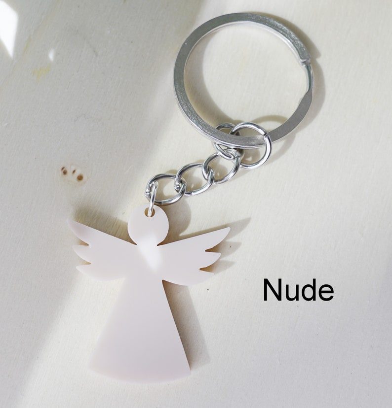 Geldgeschenk Schutzengel Kommunion Taufe Geburt Mutmacher Prüfung OP Schulstart Konfirmation Firmung Geschenk Junge Mädchen personalisiert Acryl Nude