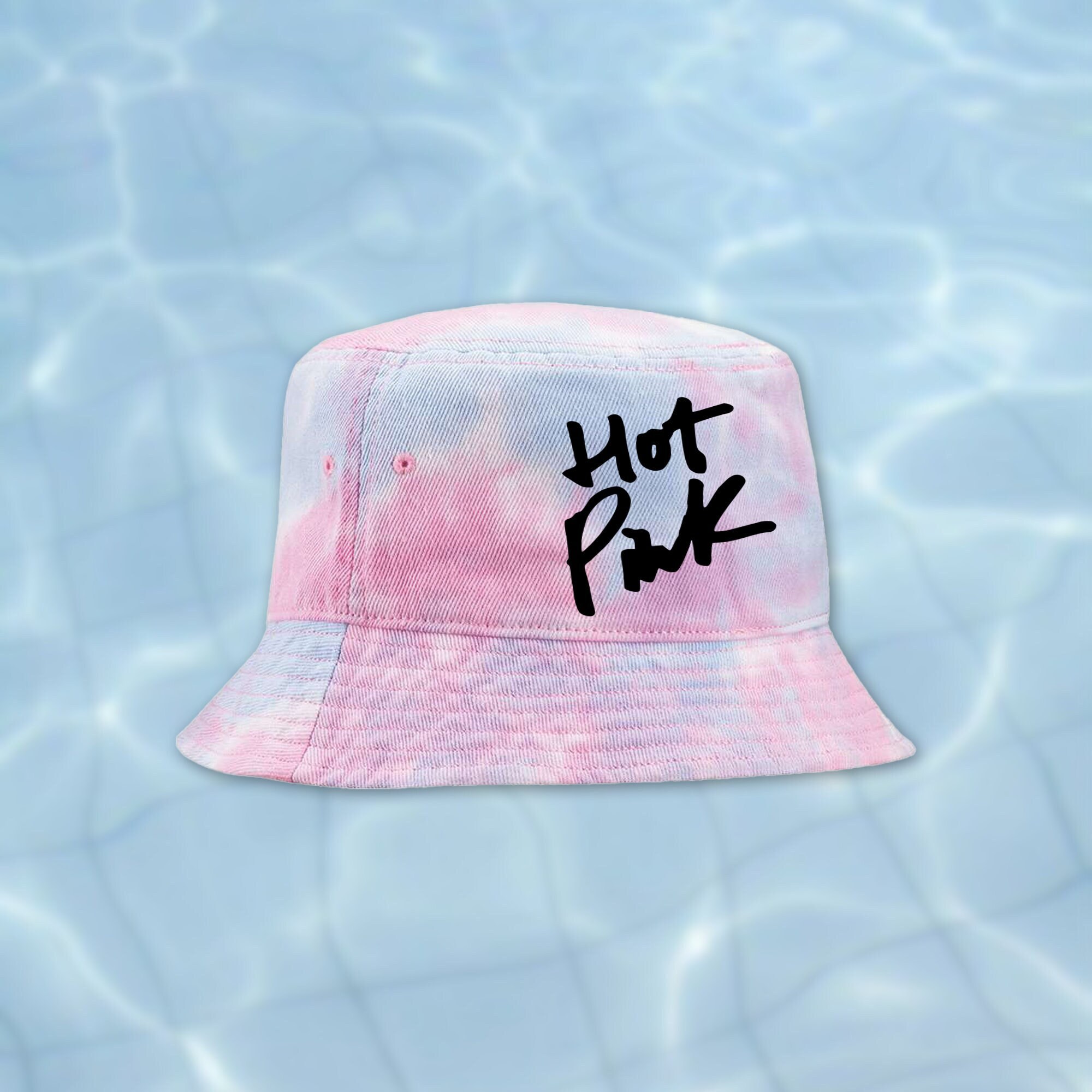 Hot Pink Doja Cat Tie Dye Bucket Hat 
