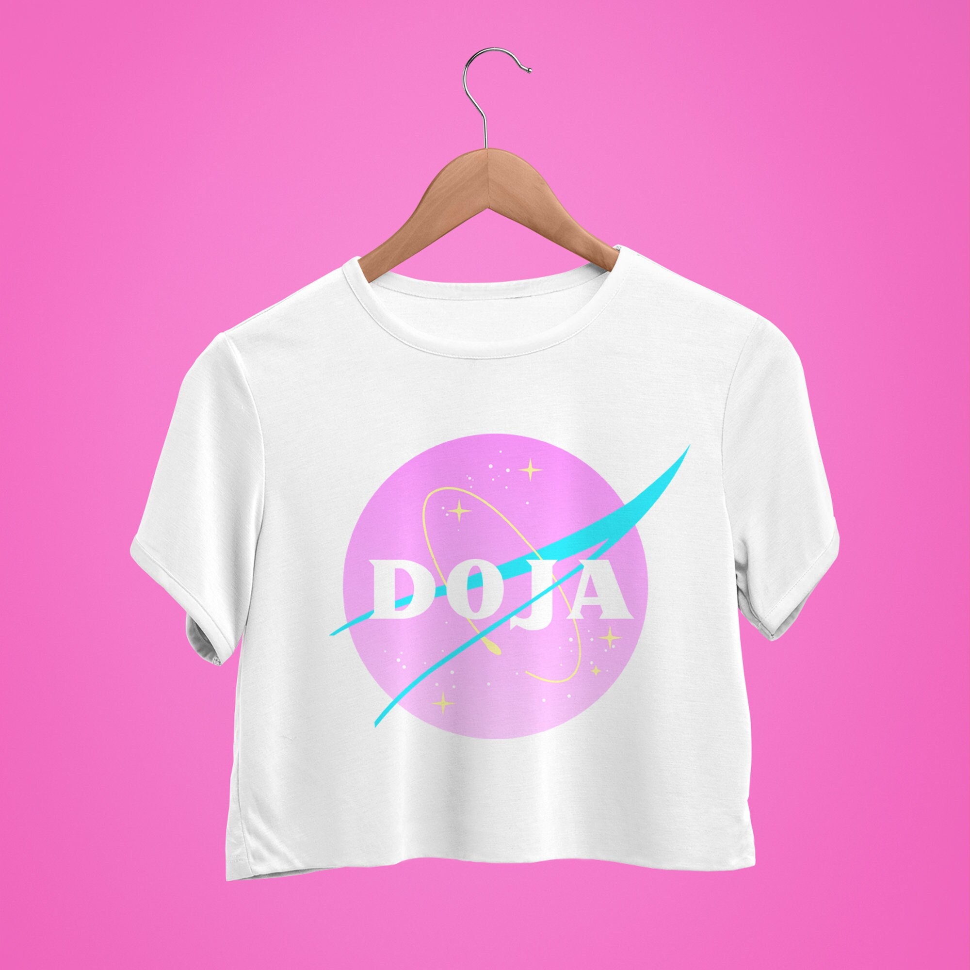 DOJA Cat NASA Logo Pastel Illustration 