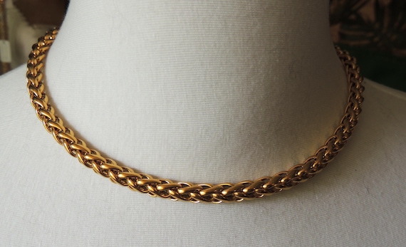 Wheat chain, necklace, gold-plated stainless steel, chain necklace, link chain