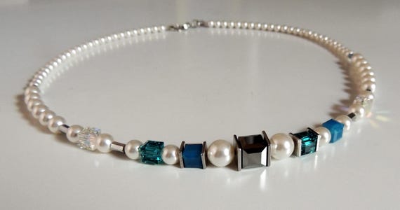 Necklace, Collier, Pearls, Primero Pearls, Jewelry, Hematite