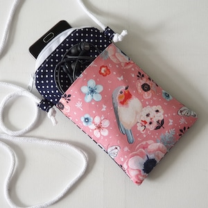 Handytasche zum Umhängen rosa blau Damen + Mädchen