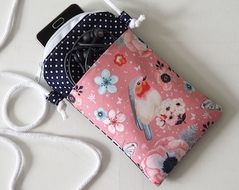 Handytasche zum Umhängen rosa blau Damen + Mädchen