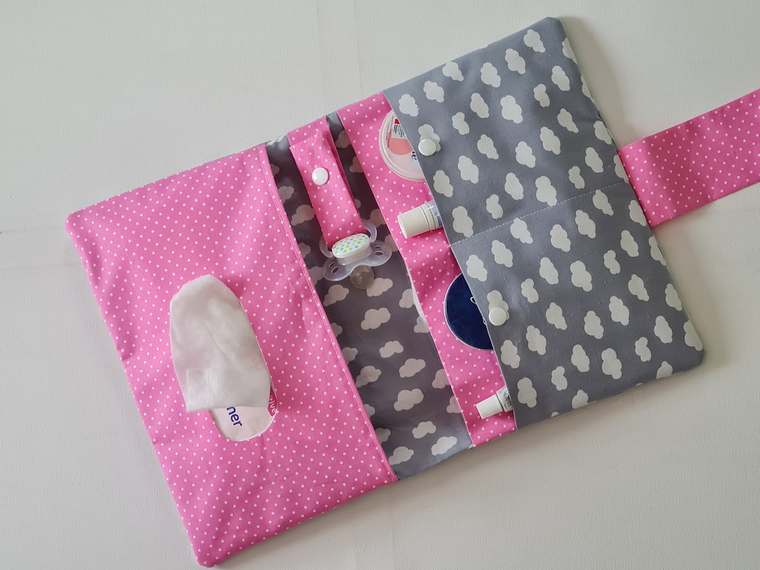 Diaper Bag Girl With Name Possible XXL Wrap Bag Boys Cloud Cloud Pink