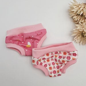 2 Unterhosen für Puppe 30 - 33 cm