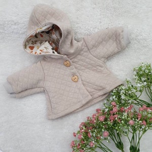 Jacke für Puppe Größe 30 33 cm beige