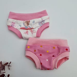 2 Unterhosen für Puppe 30 - 33 cm