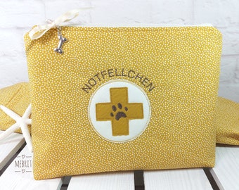 First aid kit dog, travel first aid kit, first aid, medicine bag, emergency bag, clutch, Mebrit, dog, pet first aid kit,