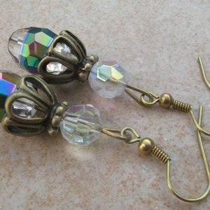 earrings sparkling dream, glass earrings