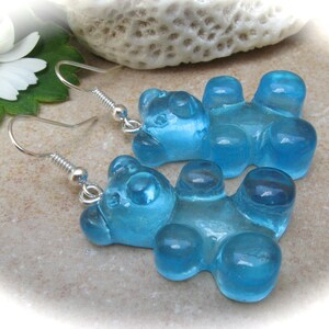 turquoise bear earrings, bear earrings