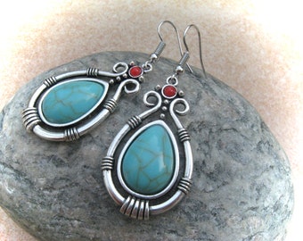 Howlith Earrings