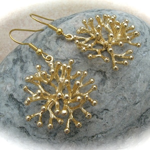 gold-plated brass earrings