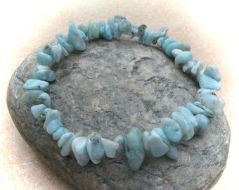 Larimar-Splitterarmband-Armband, Stretcharmband, Bohoarmband