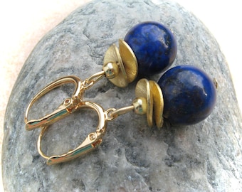 Boucles d'oreilles Lapis Lazuli Dangle, Boucles d'oreilles Lapis Lazuli Dangle, Boucles d'oreilles Blue Dangle, Boucles d'oreilles Gemstone Dangle