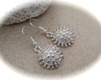 silver-plated brass earrings flower