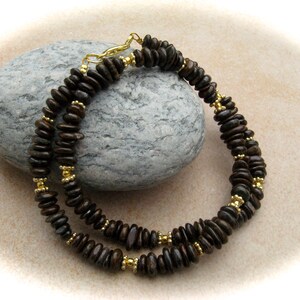 Bronzite necklace, gemstone necklace, gemstone jewelry