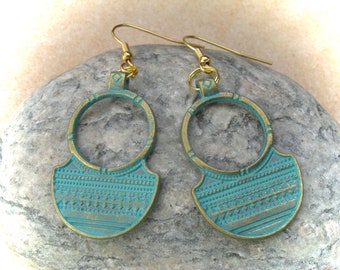 Patina earrings