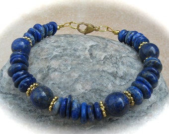 Lapis Lazuli Bracelet,Gemstone Bracelet,Gemstone Jewelry