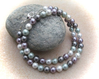 colorful freshwater pearl chain