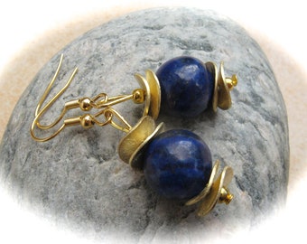 Lapis lazuli earrings,gemstone earrings,gemstone jewelry