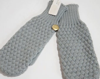 70's HandsChuhe Unworn 98 104 110 116 VintAge WaLdorf Winter Gloves Kids Wool Hipster Grey
