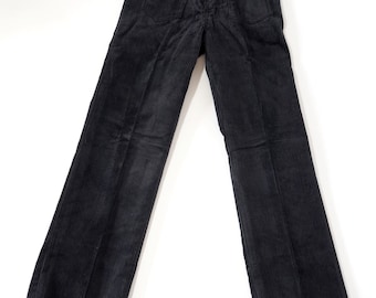 NIEUWE Cord Pants (158) 164 VinTage GuildPants BAumWool Black ReTRO OldSChooL Worker Style 70s