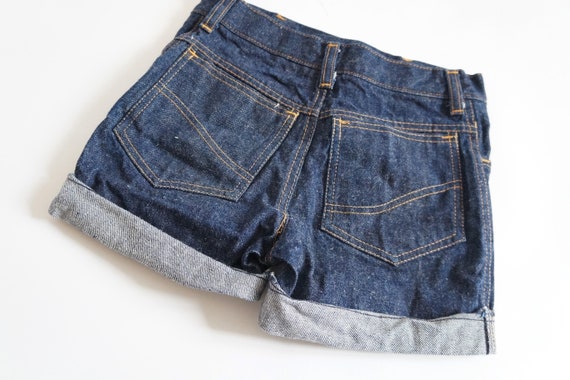 retro jean shorts