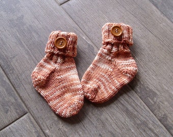 Babysöckchen  Handgestrickte Socken   Socken aus Baumwolle