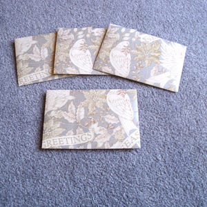 5 handmade envelopes, letter envelopes, voucher packaging #612796006