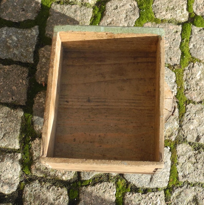Vintage Schublade zum Aufarbeiten Holzkiste Aufbewahrung aus Holz zdjęcie 7