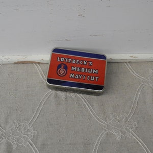 Alte Blechdose  Lotzbeck Hamburg Pfeifentabak   Vintage Dose  #1719789528