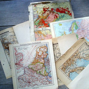 Vintage Papier Set Alte Buchseiten Bastelkit Bild 6