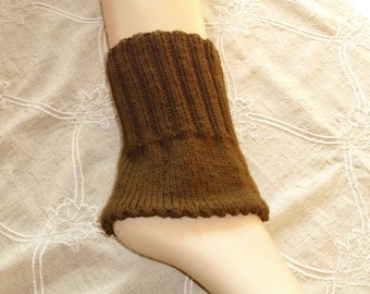 Leg warmers for women, short cuffs, boot cuffs, hand-knitted cuffs