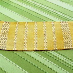 Woven doily, small vintage table runner #1305351867