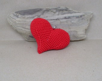 Herz Anhänger   Amigurumi Herz   Valentinsherz